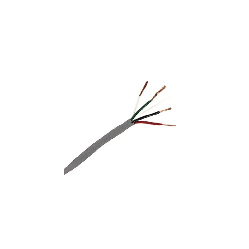 Bobina de 305 Metros / Cable de Cobre / 4 X 18 AWG / Tipo Alarmas UL /