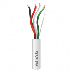 Bobina de 152 Metros / Cable de Cobre / 4 x 18 AWG / Riser / Color Bla