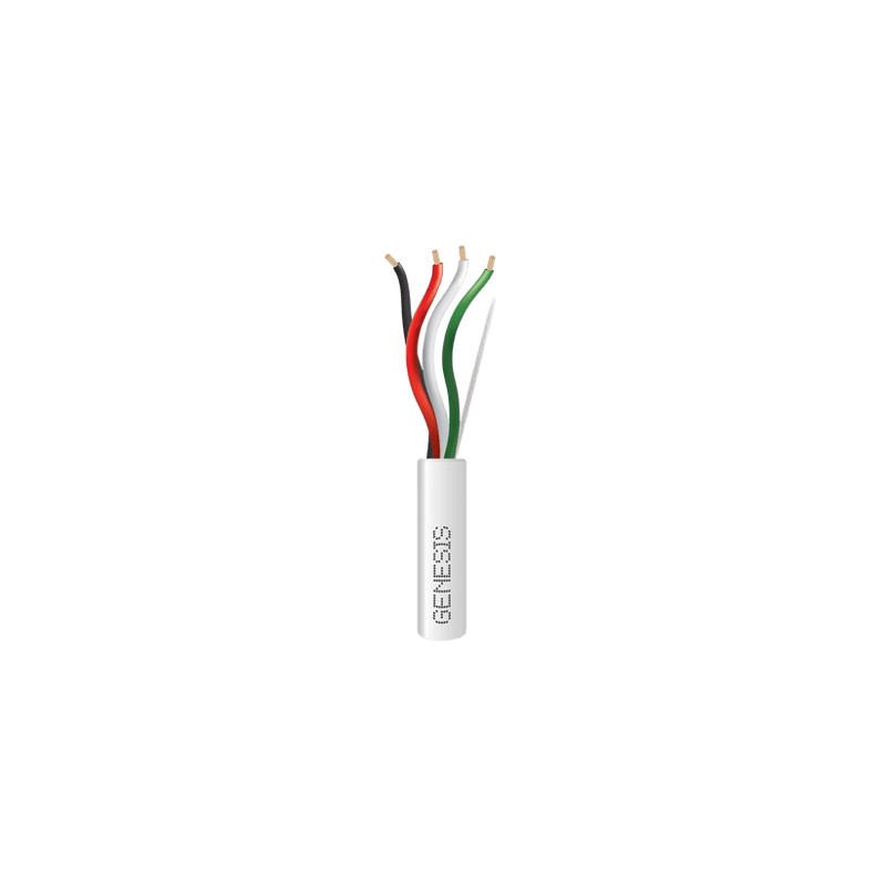 Bobina de 152 Metros / Cable de Cobre / 4 x 18 AWG / Riser / Color Bla