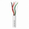 Bobina de 152 Metros / Cable de Cobre / 4 x 18 AWG / Riser / Color Bla