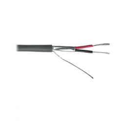 Cable 2 x 18 AWG / Blindado / 305 Metros / Riser / UL / Color Gris / H