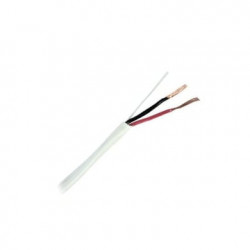 Bobina de 305 metros /  2 x 18 AWG /  Cable / Blanco / Para aplicacion