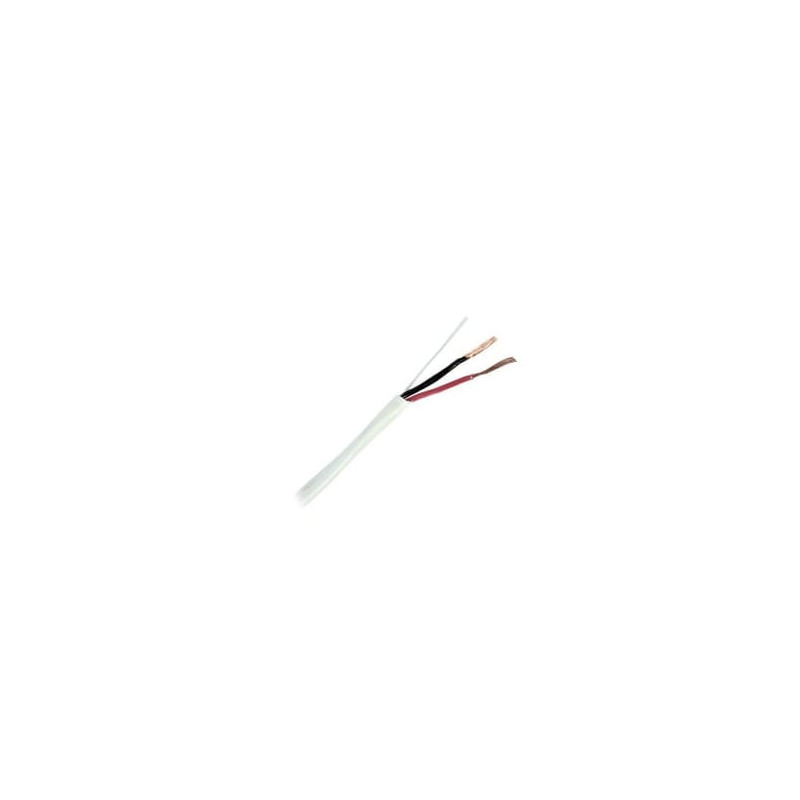Bobina de 305 metros /  2 x 18 AWG /  Cable / Blanco / Para aplicacion