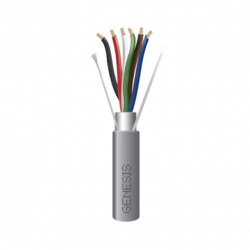 Bobina de 305 Metros de Cable / 6 x 22 AWG Blindado / Riser / Color Gr