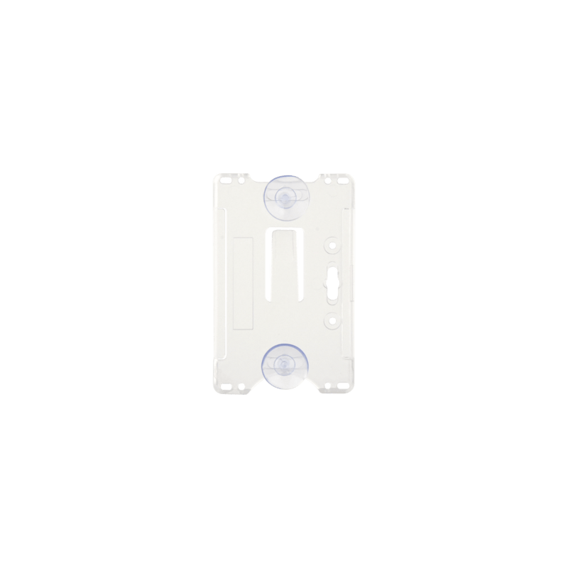 Porta tarjeta de plastico ABS / Transparente / Compatible con tarjetas