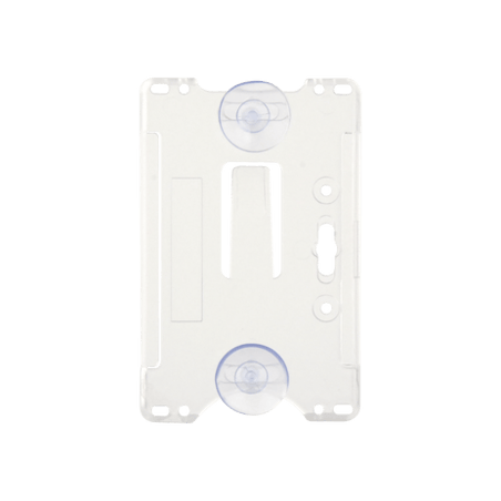Porta tarjeta de plastico ABS / Transparente / Compatible con tarjetas