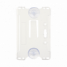 Porta tarjeta de plastico ABS / Transparente / Compatible con tarjetas