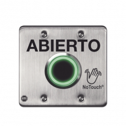 Interruptor IR NoTouch de Acero Inoxidable, Salida Doble, ABIERTO
