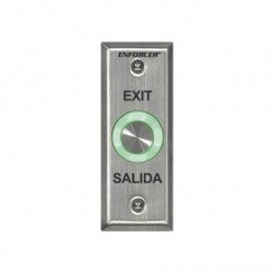 Botón de salida con aro iluminado color verde y rojo / IP65 / Buzzer /