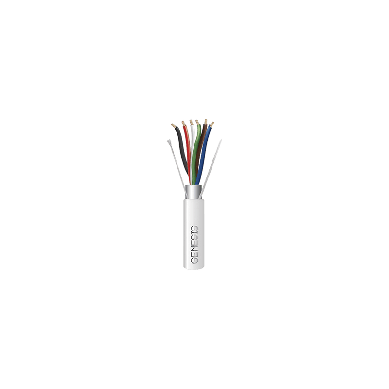 Bobina de 305 Metros / Cable de Cobre / 6 x 18 AWG  / Plenum / Color B