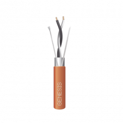 Bobina de 305 Metros / Cable 2 x 18 AWG / Color Naranja / Blindado / P