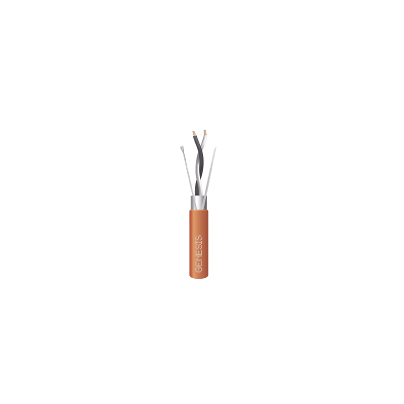 Bobina de 305 Metros / Cable 2 x 18 AWG / Color Naranja / Blindado / P