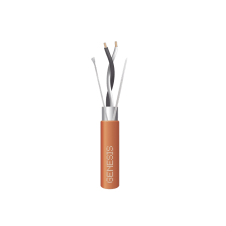 Bobina de 305 Metros / Cable 2 x 18 AWG / Color Naranja / Blindado / P