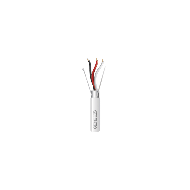 Bobina de 305 Metros de Cable 3 x 18 AWG / Plenum / BLINDADO / Tipo FP