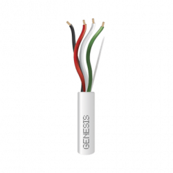 Bobina de 305 Metros / Cable de Cobre / 4 x 18 AWG / Riser / Color Bla