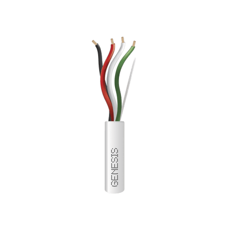 Bobina de 305 Metros / Cable de Cobre / 4 x 18 AWG / Riser / Color Bla