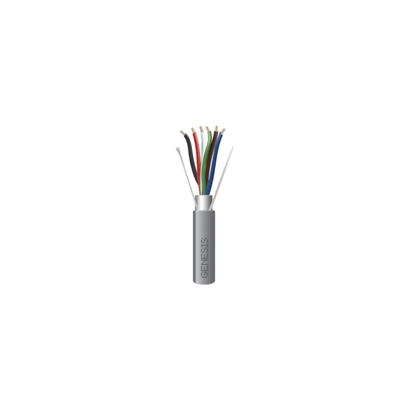 Bobina de 305 Metros de Cable  6 x 22 AWG / Blindado / Plenum de Color