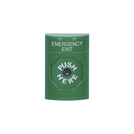 Botón de Salida de Emergencia, Texto en Inglés, Restablecimiento con L
