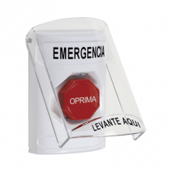 Botón Multipropósito, Emergencia, Reset Con Llave, Español, Tapa De Po