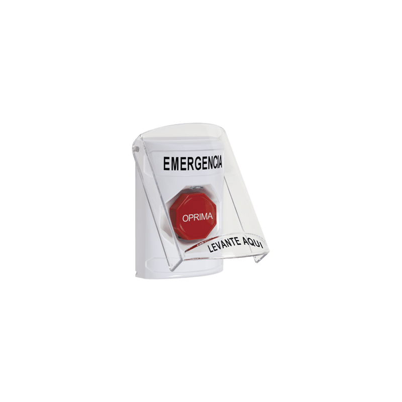 Botón Multipropósito, Emergencia, Reset Con Llave, Español, Tapa De Po