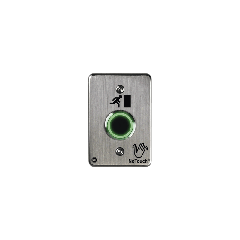 Interruptor IR NoTouch de Acero Inoxidable, De un solo grupo, Símbolo