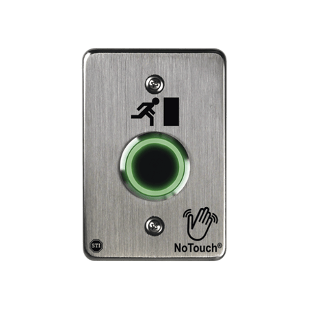 Interruptor IR NoTouch de Acero Inoxidable, De un solo grupo, Símbolo