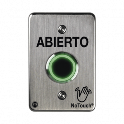 Interruptor IR NoTouch de Acero Inoxidable, De un solo grupo, ABIERTO
