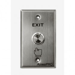 Botón de Cabeza Plana / Exterior IP66 / Estético / Placa de Acero Inox