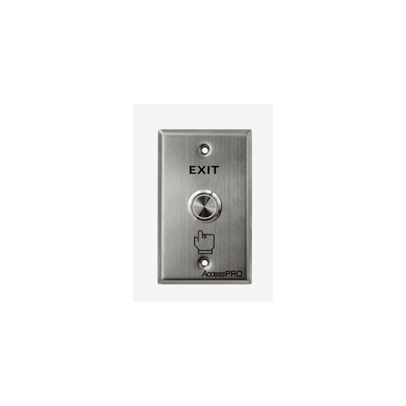Botón de Cabeza Plana / Exterior IP66 / Estético / Placa de Acero Inox