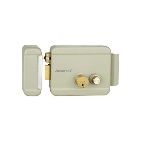Cerradura Eléctrica con Botón de Salida / Incluye Llave  / Exterior /