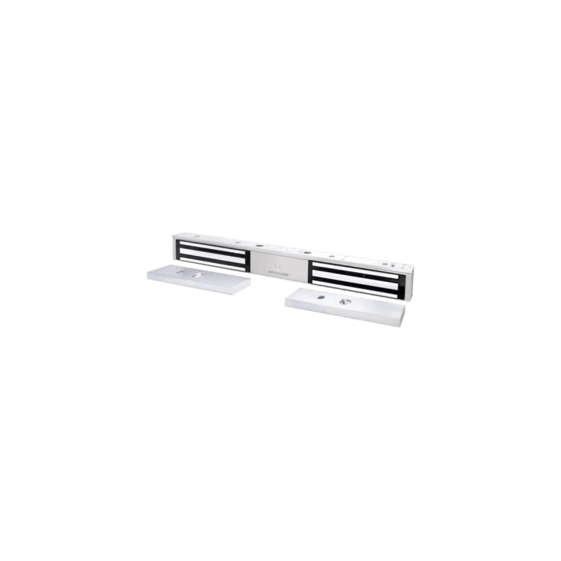 CERRADURA ELECTROMAGNÉTICA DE 600 LB, PUERTA DOBLE, SENSOR DE ADHERENC