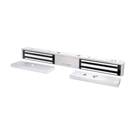 CERRADURA ELECTROMAGNÉTICA DE 600 LB, PUERTA DOBLE, SENSOR DE ADHERENC