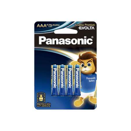 Batería Alcalina AAA 1.5V EVOLTA / No recargable / Paquete de 4 Baterí