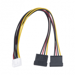 Cable Doble de Corriente SATA / Compatible con DVRs epcom / HIKVISION