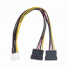 Cable Doble de Corriente SATA / Compatible con DVRs epcom / HIKVISION