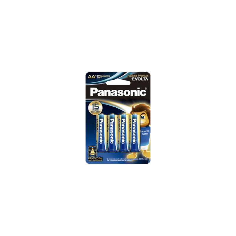 Batería Alcalina AA 1.5V EVOLTA / No recargable / Paquete 4 baterias
