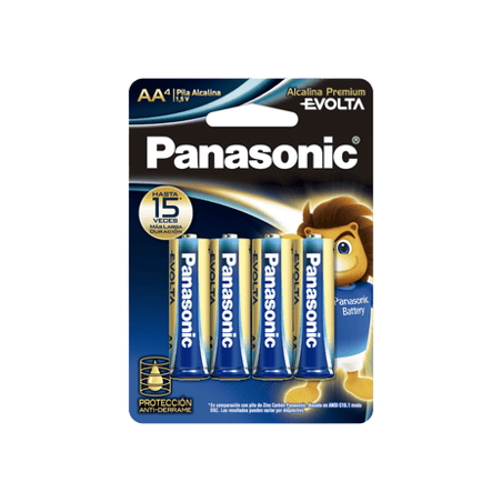 Batería Alcalina AA 1.5V EVOLTA / No recargable / Paquete 4 baterias
