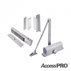 KIT INC CHAPA MAGNETICA DE 600LBS  / MONTAJE TIPO Z Y L  / CIERRA PUER