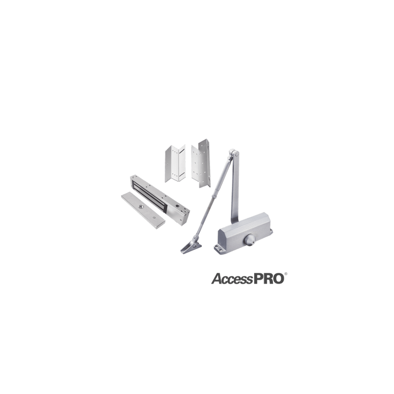 KIT INC CHAPA MAGNETICA DE 600LBS  / MONTAJE TIPO Z Y L  / CIERRA PUER