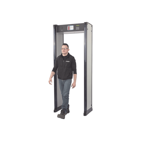 Arco Detector de Metales de 33 Zonas con Anclaje para Fijarse al Piso.