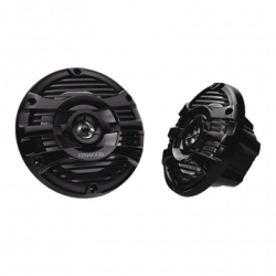 Par de altavoces fabricados en grado marinos en color negro de 6.5 pot