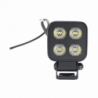 Luz de Trabajo Ultra brillante Cuadrada, 4 LED, 2650 Lúmenes, 12-24 Vc