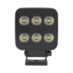 Luz de Trabajo Ultra brillante Cuadrada, 6 LED, 6552 Lúmenes, 12-24 Vc
