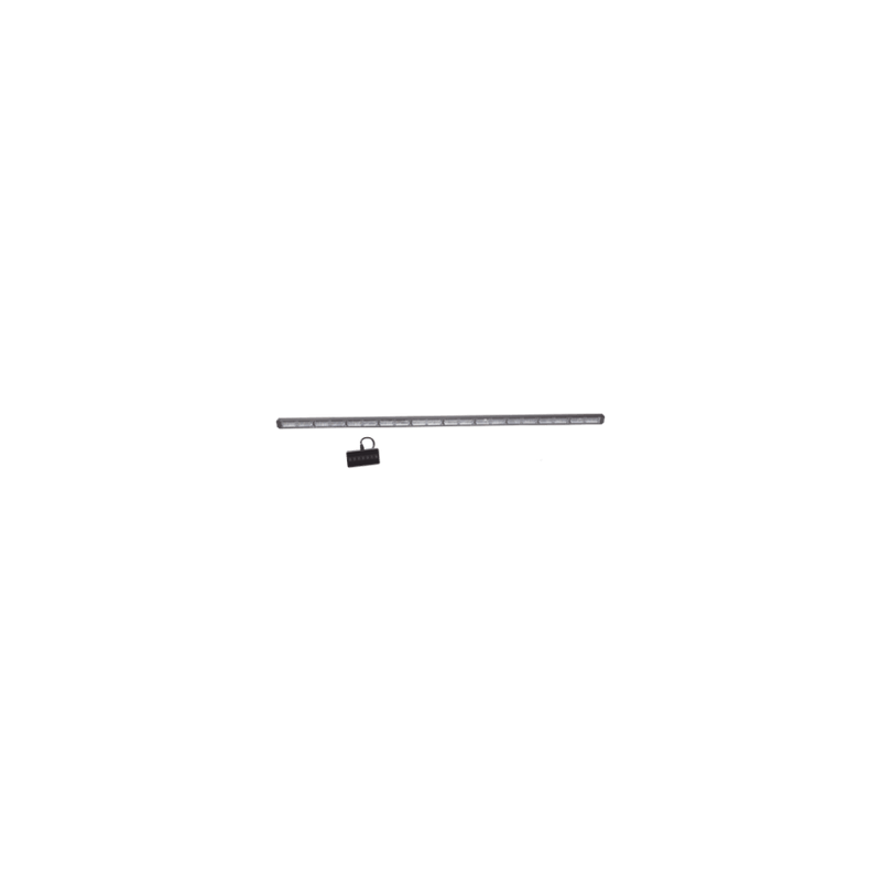 Barra de luz de advertencia de 10 Módulos de 6 LED, 49 Pulgadas Ambar