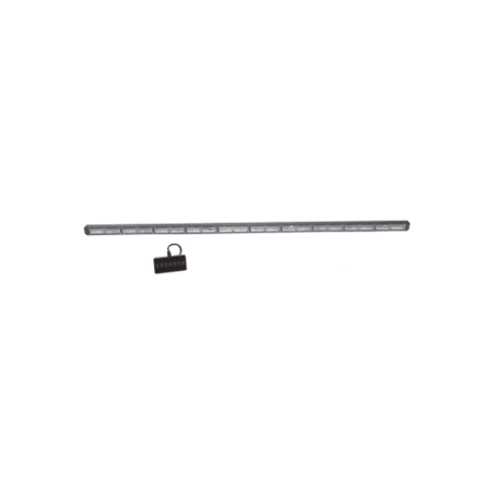 Barra de luz de advertencia de 10 Módulos de 6 LED, 49 Pulgadas Ambar