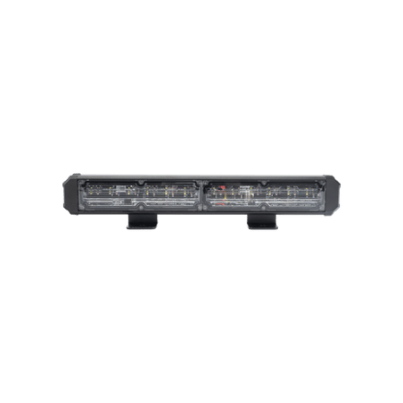 Barra de Luz de Advertencia, 2 Módulos de 6 LED, 11 Pulgadas Rojo/Clar