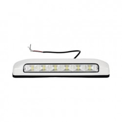 Luz de Escena, 6 LED, IP67, con bisel color blanco, Ideal para Ambulan