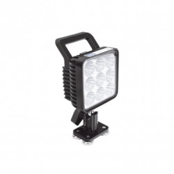 Lámpara de trabajo de 9 led, montaje giratorio magnético, 12-24 Vcc, 1