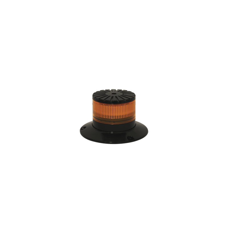 Baliza LED compacta discreta, domo ambar, color ambar