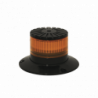 Baliza LED compacta discreta, domo ambar, color ambar
